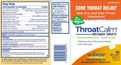 Label (Throatcalm Etu.1l5w 0226)